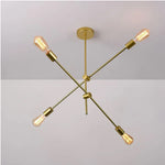 Load image into Gallery viewer, Sputnik Chandelier - 4 bulb - Gold
