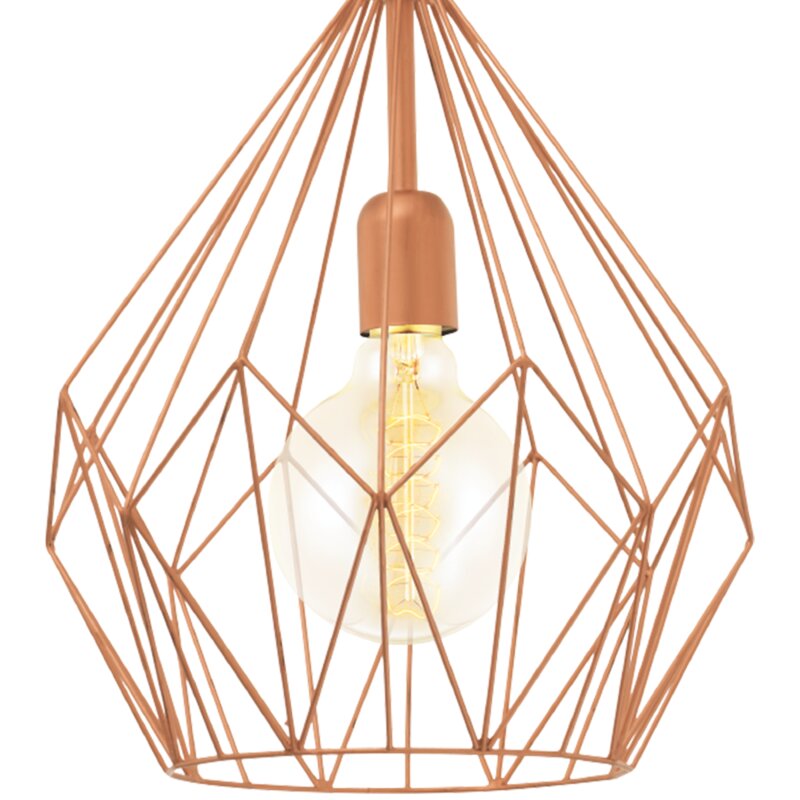 Diamond fit pendant light  - Rose Gold (large)