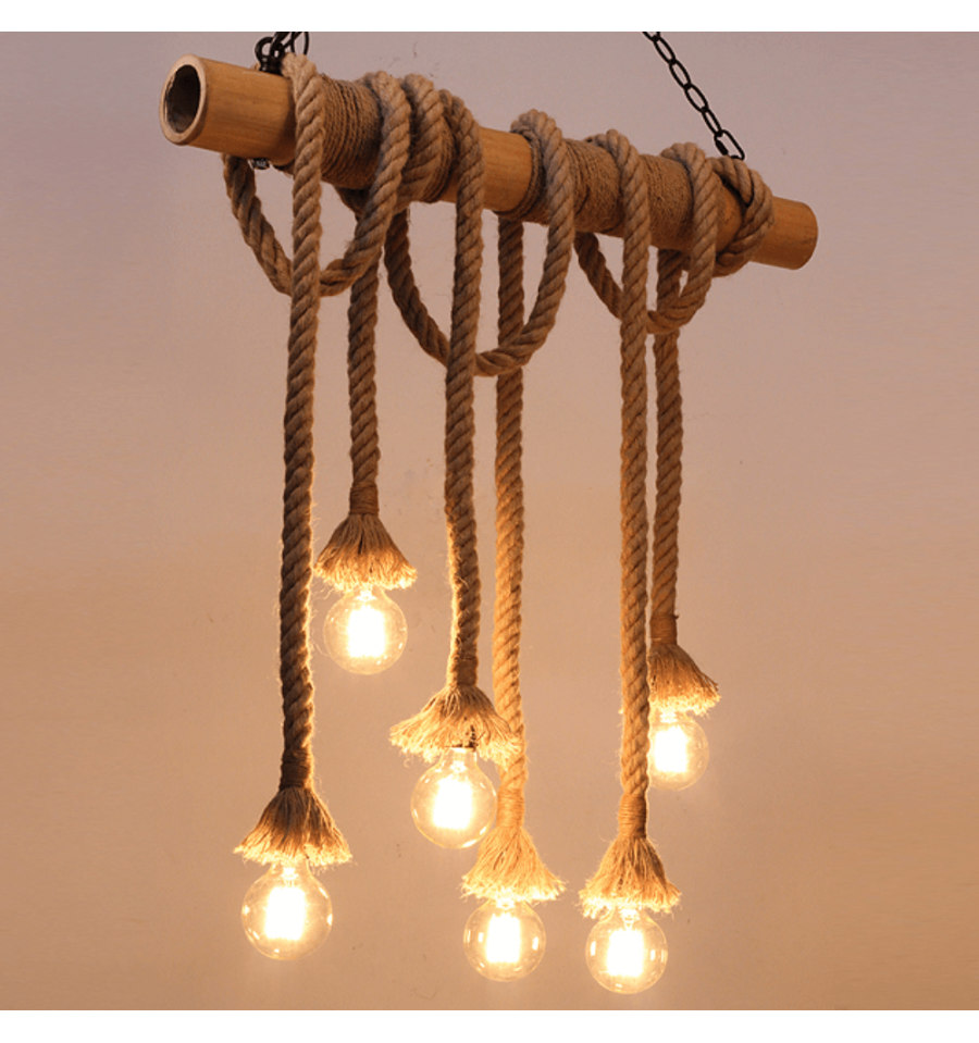 Bamboo Anchor Rope Vinatge Pendant Light