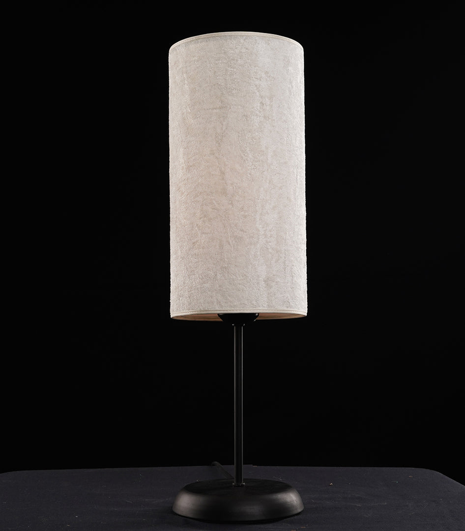 petit Tavolo Black Table Lamp - Beige (Velvet)