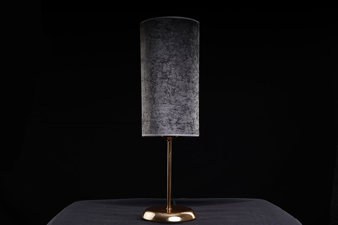 petit Tavolo gold table lamp - Grey (Velvet)