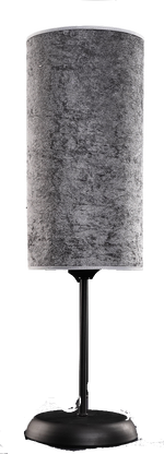 Load image into Gallery viewer, petit Tavolo Black Table Lamp - Grey (Velvet)
