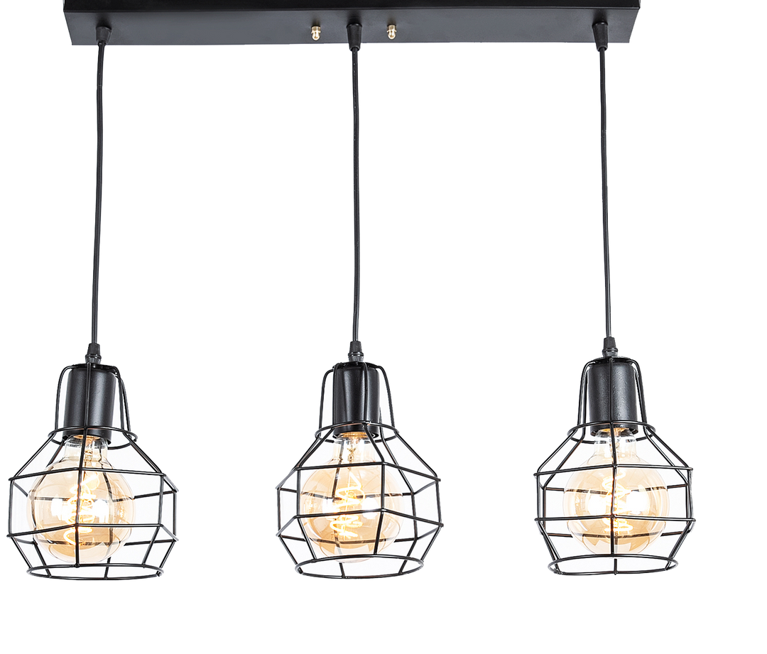 Bomb fit line Chandelier  - Black