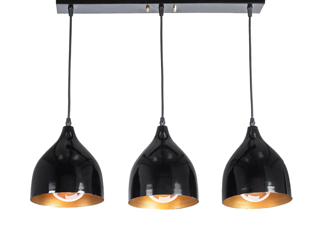 Naomi Line Chandelier - Black