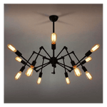 Load image into Gallery viewer, Mesh movable chandelier - 12 branch - black
