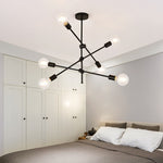 Load image into Gallery viewer, Sputnik Chandelier - 6 bulb - Black
