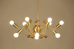 Load image into Gallery viewer, Mesh movable chandelier - 8 branch - Gold
